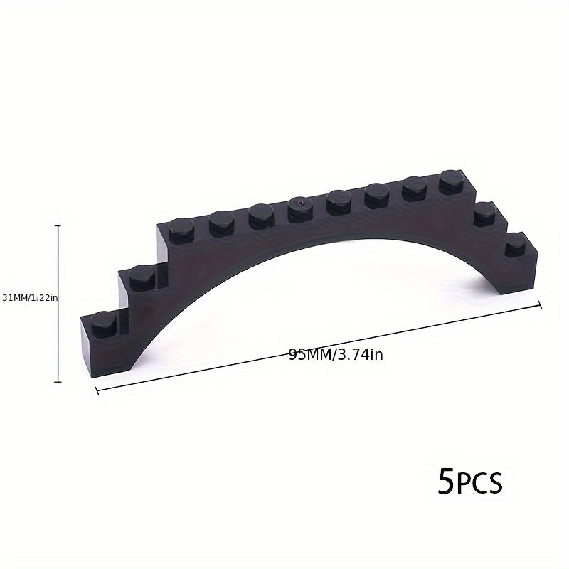 5pcs Small Particle Bridge Building Blocks with Arch Bricks
