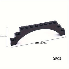5pcs Small Particle Bridge Building Blocks with Arch Bricks