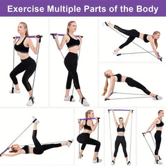 Purple Pilates Tension Band for Body Shaping