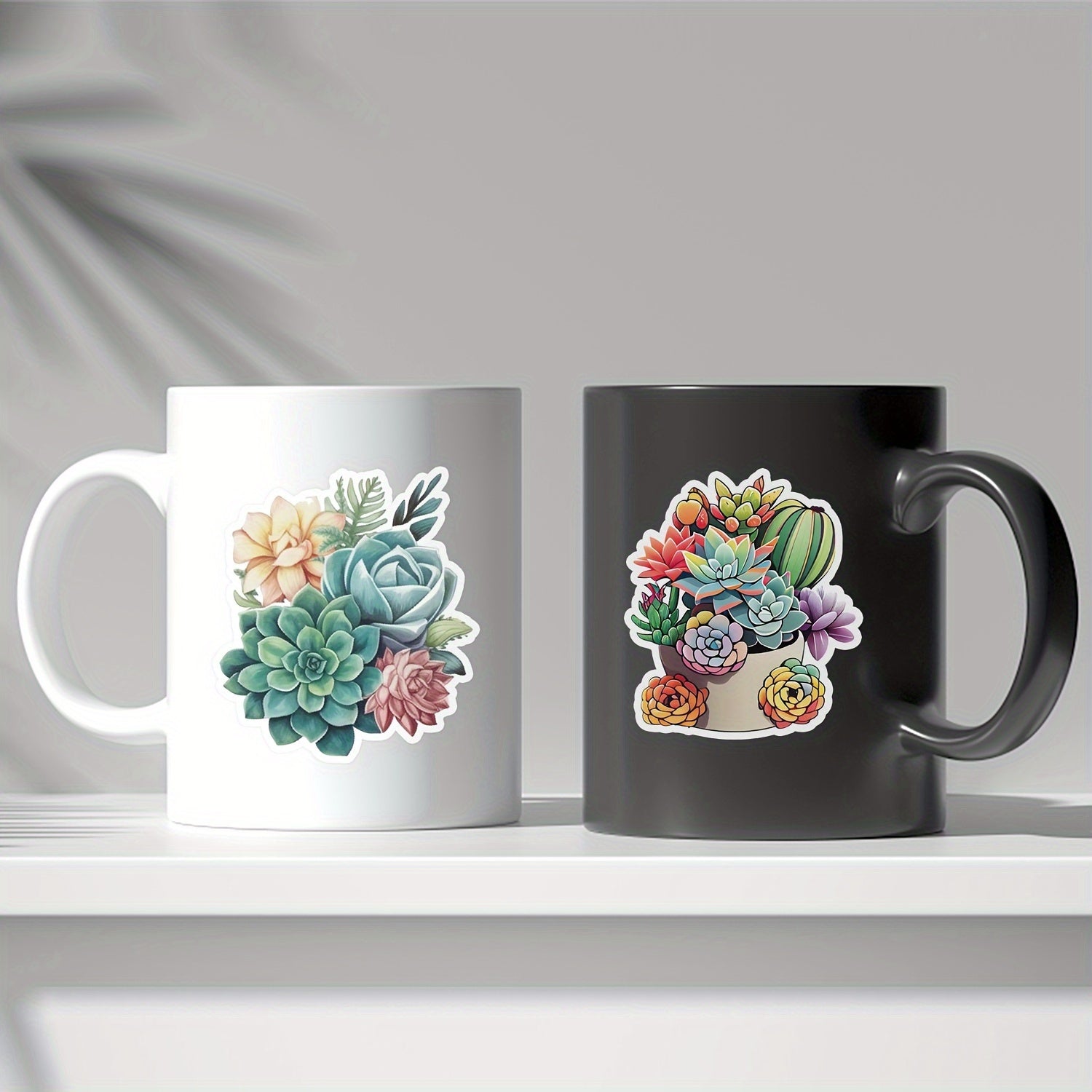 100pcs Succulent Series Stickers for Guitar Skateboard Phone