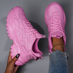 Women's Breathable Sports Shoes with Thick Soles