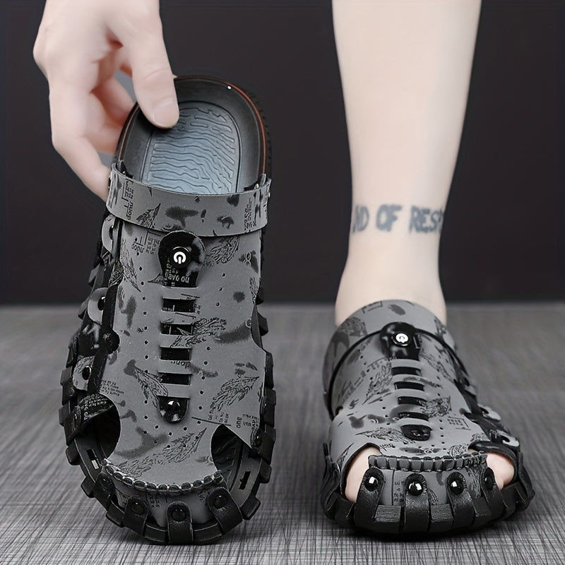 Men's Non Slip Sandals Wear resistant Comfy Beach Shoes Summer