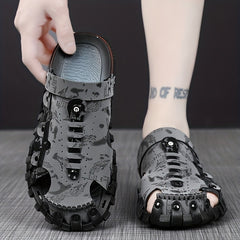Men's Non Slip Sandals Wear resistant Comfy Beach Shoes Summer