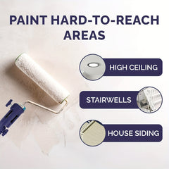 Roller Brush Gripper Clamp Adaptor Paint Rod Connector Tool