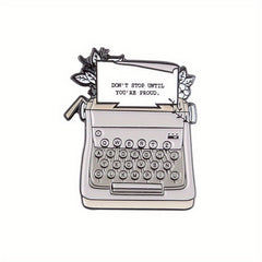 Retro Phone Machine Fax Telephone Brooch Decorative Accessories