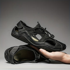 Men's Leather Non-slip Sandals Durable Quick Dry Shoes
