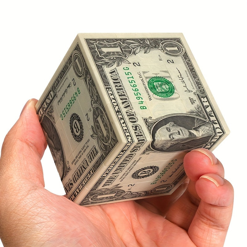 ZIINASTAR 1 Dollar Cube UV Printing Money Puzzle Toy