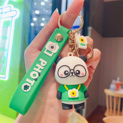 Cartoon Panda Keychain Animal Keyring, Bag Pendant, Car Key Chain