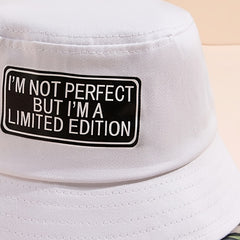 Letter Bucket Hat Unisex Fisherman Hat For Women Men Christmas Gift