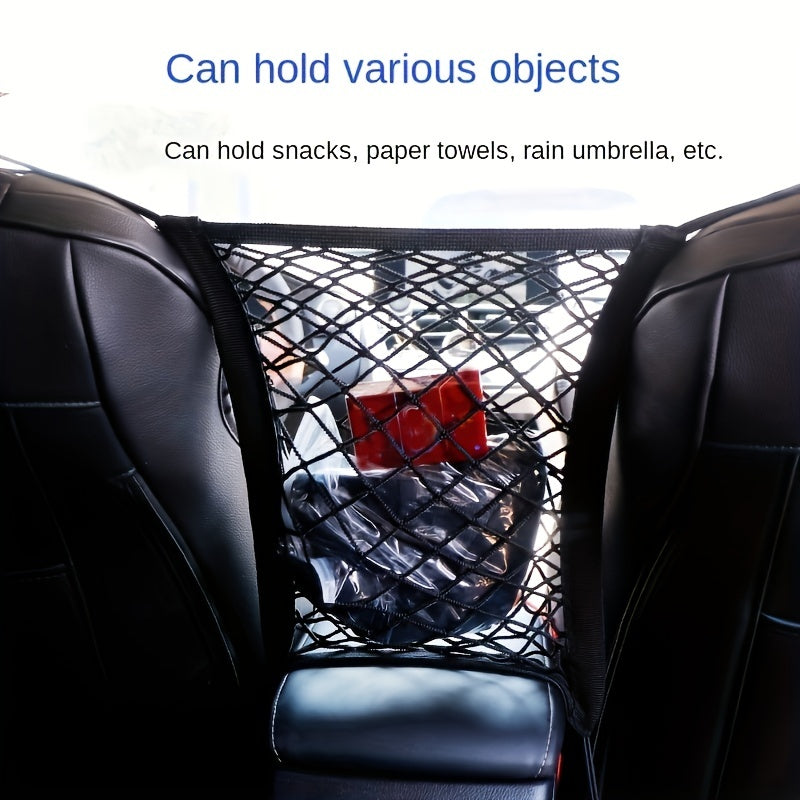 Car Net Pocket Seat Storage Stretch Net Pocket Car Storage Mesh Bag