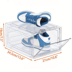 1pc Plastic Shoes Box Transparent Dustproof Shoes Box Men Women Shoes Cabinet