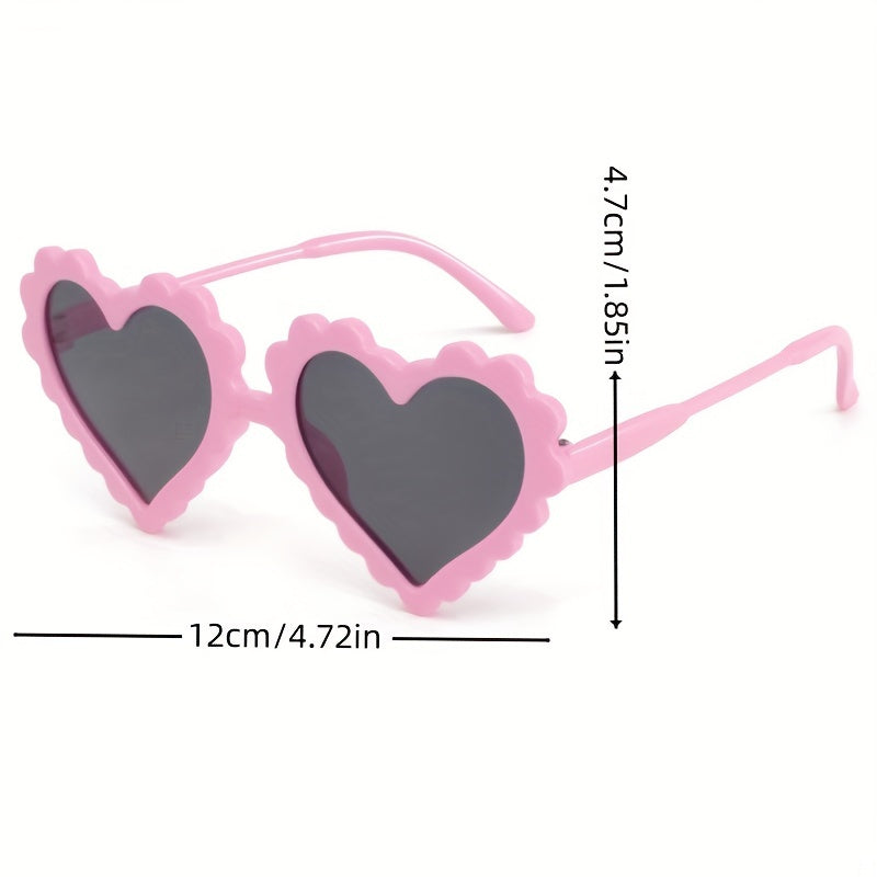 Heart Sunglasses For UV Protection PC Frame Sunglasses For Children