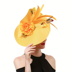 Simulation Flower Head Piece Butterfly Tea Party Hat Fascinator