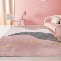 Abstract Modern Area Rugs Soft Light Dirty Resistant Geometric Pattern Mat