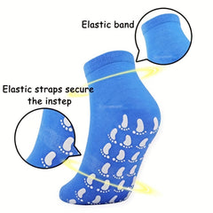5 Pairs Stopper Socks Women's Non Slip Yoga Pilates Dance Socks One Size