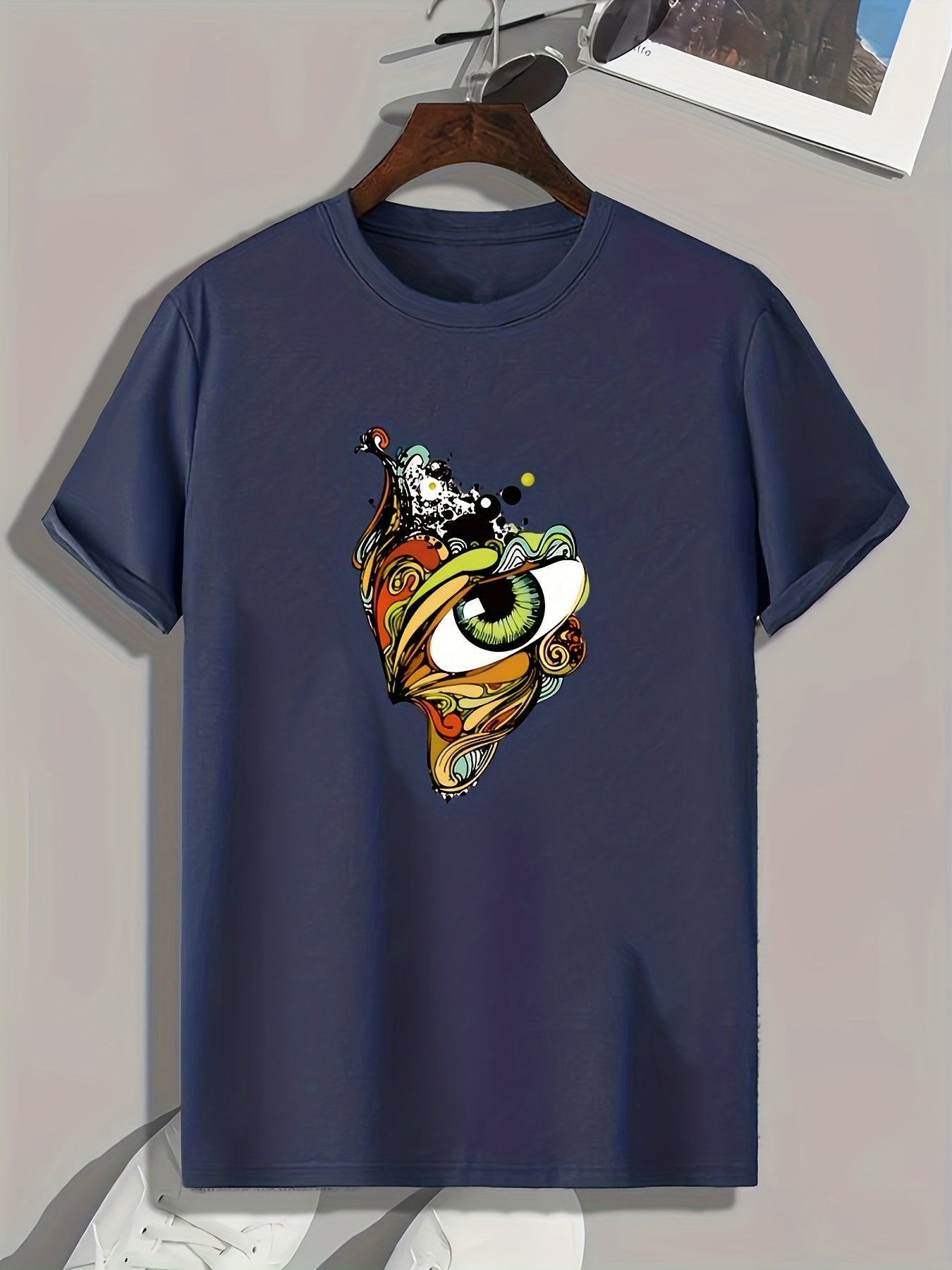 Eyes Print Men's Graphic T shirt Casual Comfy Tees For Summer