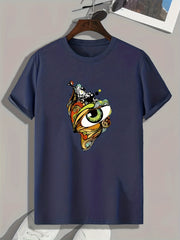 Eyes Print Men's Graphic T shirt Casual Comfy Tees For Summer
