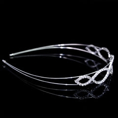 Rhinestone Queen Crown Tiara Headband Bridal Wedding Hair Accessory