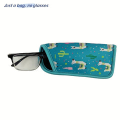 Mini Sunglasses Pouch Pattern Storage Bag Lightweight Travel Accessory