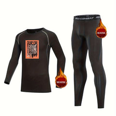 2pcs Kids Leopard Compression Sets Long Sleeve Pullover