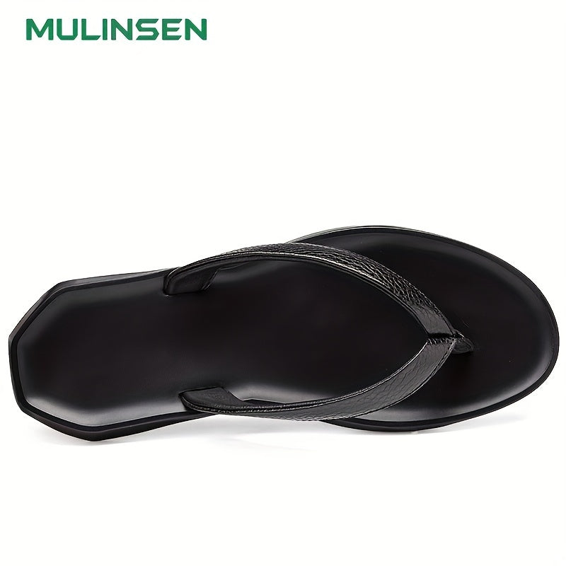 Leather Arch Support Flip Flops Lightweight Thong Sandals