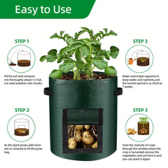 Durable Planting Bags for Potatoes, Tomatoes, and Vegetables