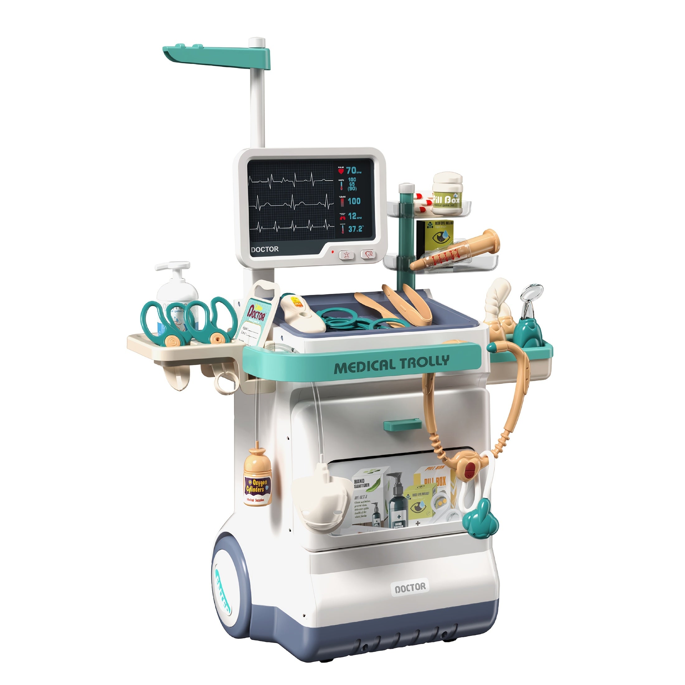 Kids Doctor Role Play Toy for Boys and Girls 4 Sets Christmas Gift