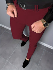 Men's Vintage Style Stretch Dress Pants for Business