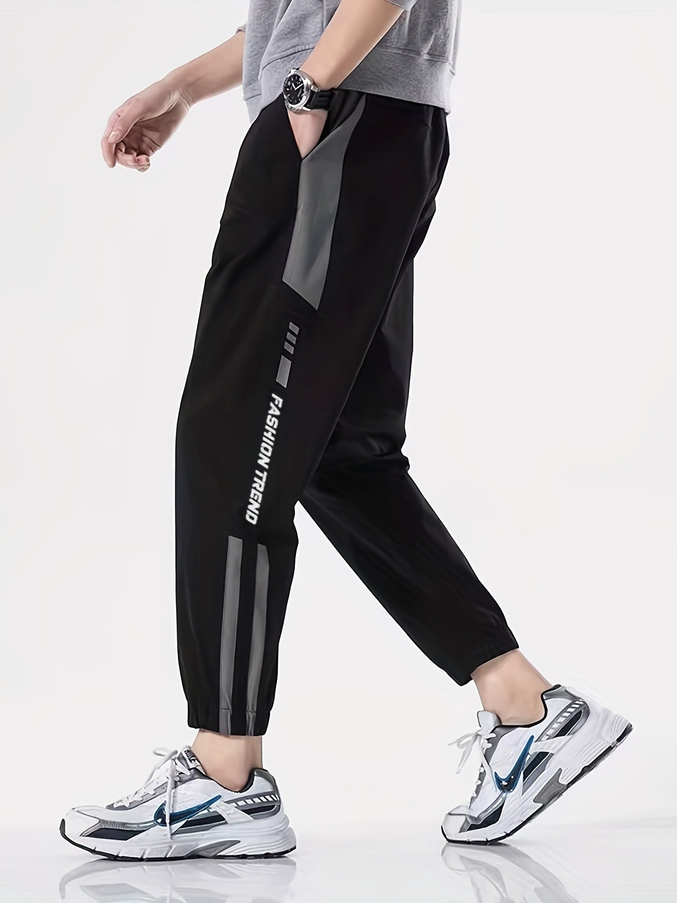 Boy's Letter Graphic Print Jogging Pants for Spring Autumn