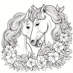 Deluxe Adult Coloring Book with Animal & Flower Designs, 20 Pages, Raccoon Cover