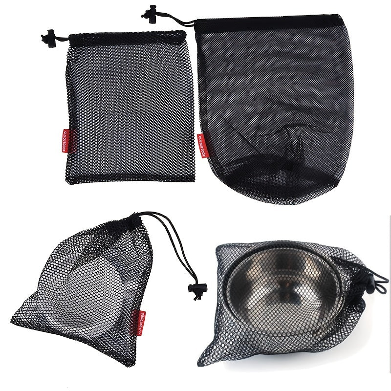 Nylon Mesh Drawstring Bag for Cooking Utensils