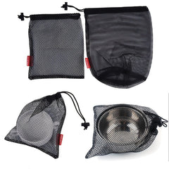Nylon Mesh Drawstring Bag for Cooking Utensils