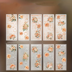 30pcs Flower Manuscripts Parchment Paper for Card Making Journal Scrapbooking