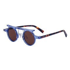 Hip Hop Punk Small Round Frame Sunglasses UV Protection