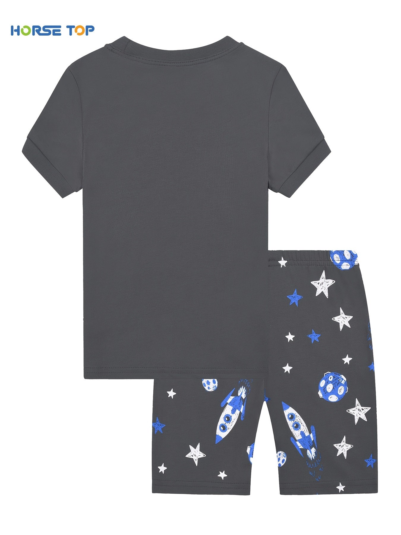 Boys Rocket And Planet Outfit Shorts & T shirt