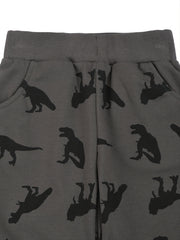 Boys Dinosaur Print Elastic Waist Casual Loose Pockets Shorts