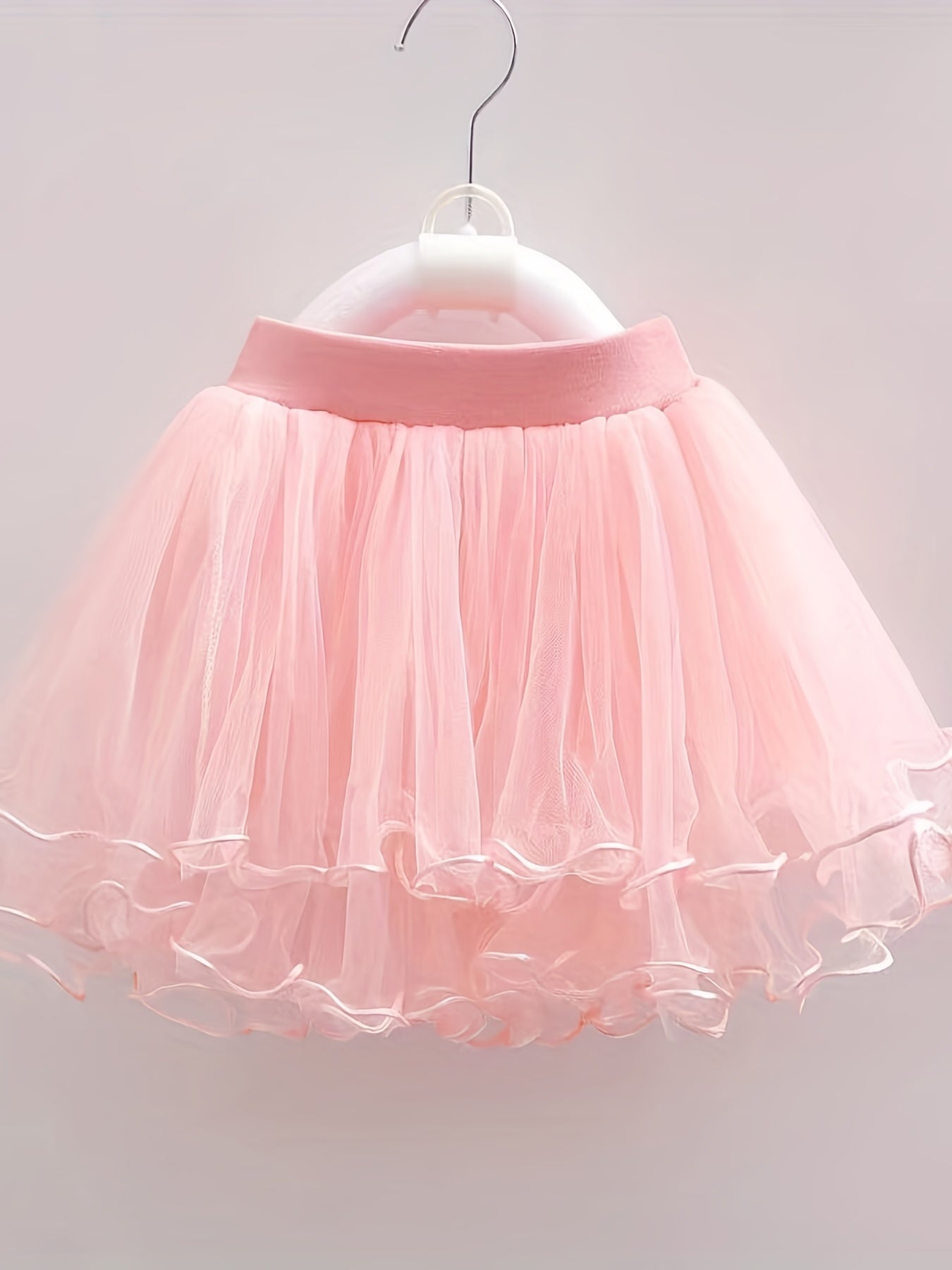Princess Tutu Skirt with Pearls and Flower Fringes for Party