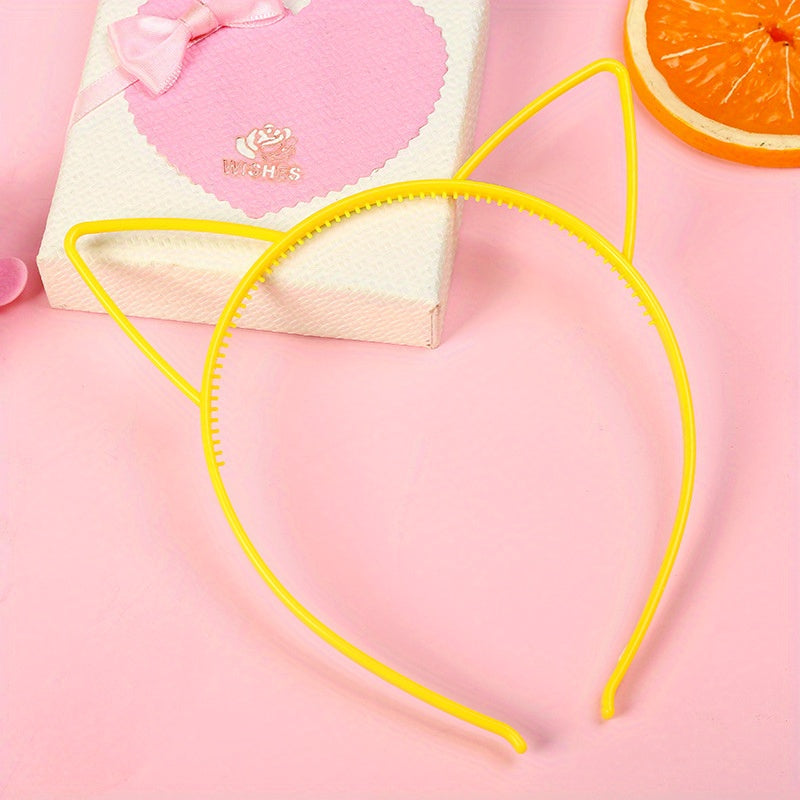 Kids Cat Ears Hair Hoop Party Decor DIY Props