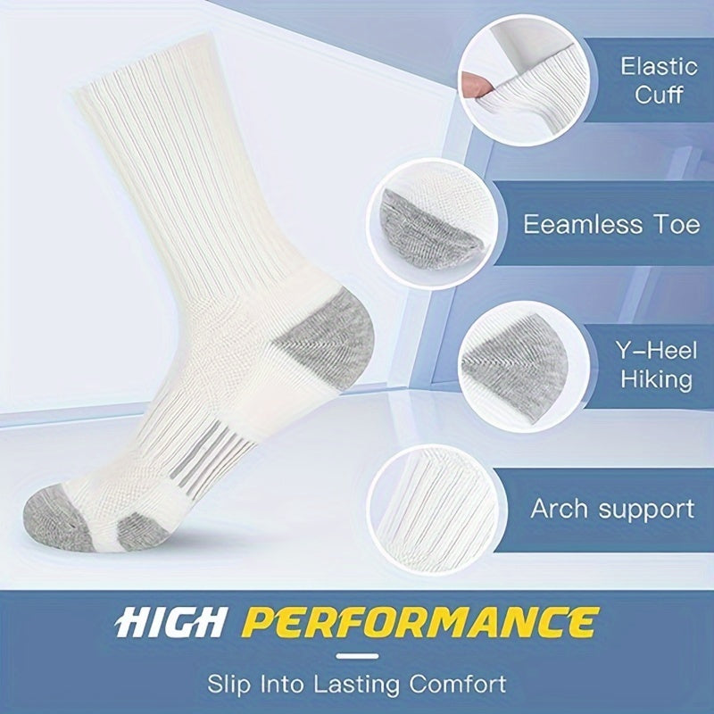 Men's Winter Sports Crew Socks Breathable Sweat Wicking