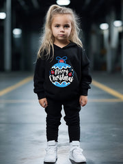 OERYUI Christmas Outfits 2pcs Girls Hoodies Jogger Pants Set