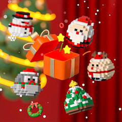 Christmas Building Blocks Toy Penguins Reindeers Snowmans Holiday Gift