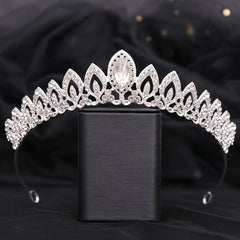 Crystal Crown Rhinestones Tiara Headband Bridal Wedding Veil