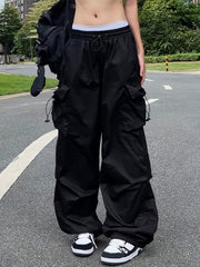 Y2K Street Style Cargo Pants Women Casual Loose Sports Hiking Athleisure