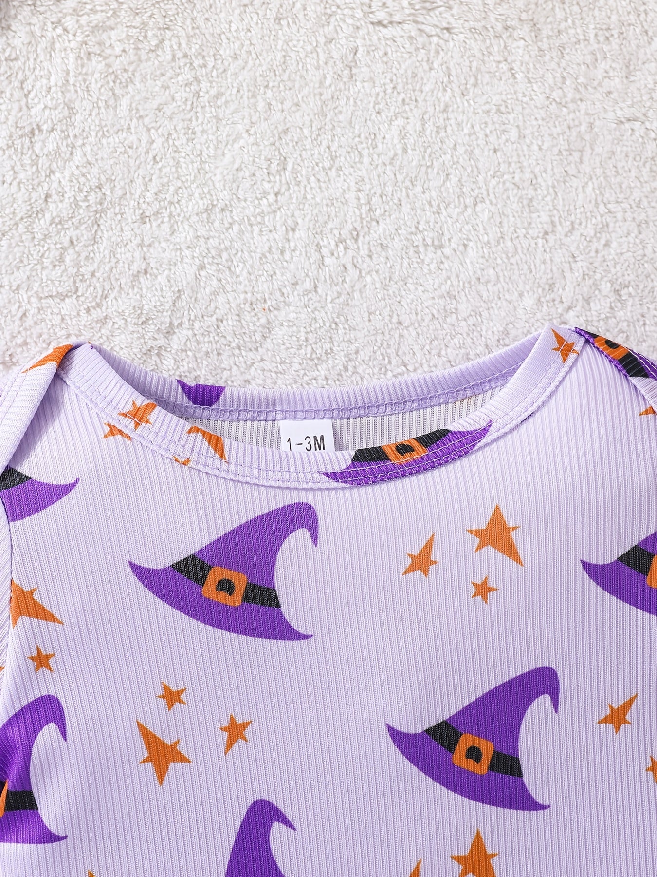 Halloween Party Girls Witch Hat Onesie Set
