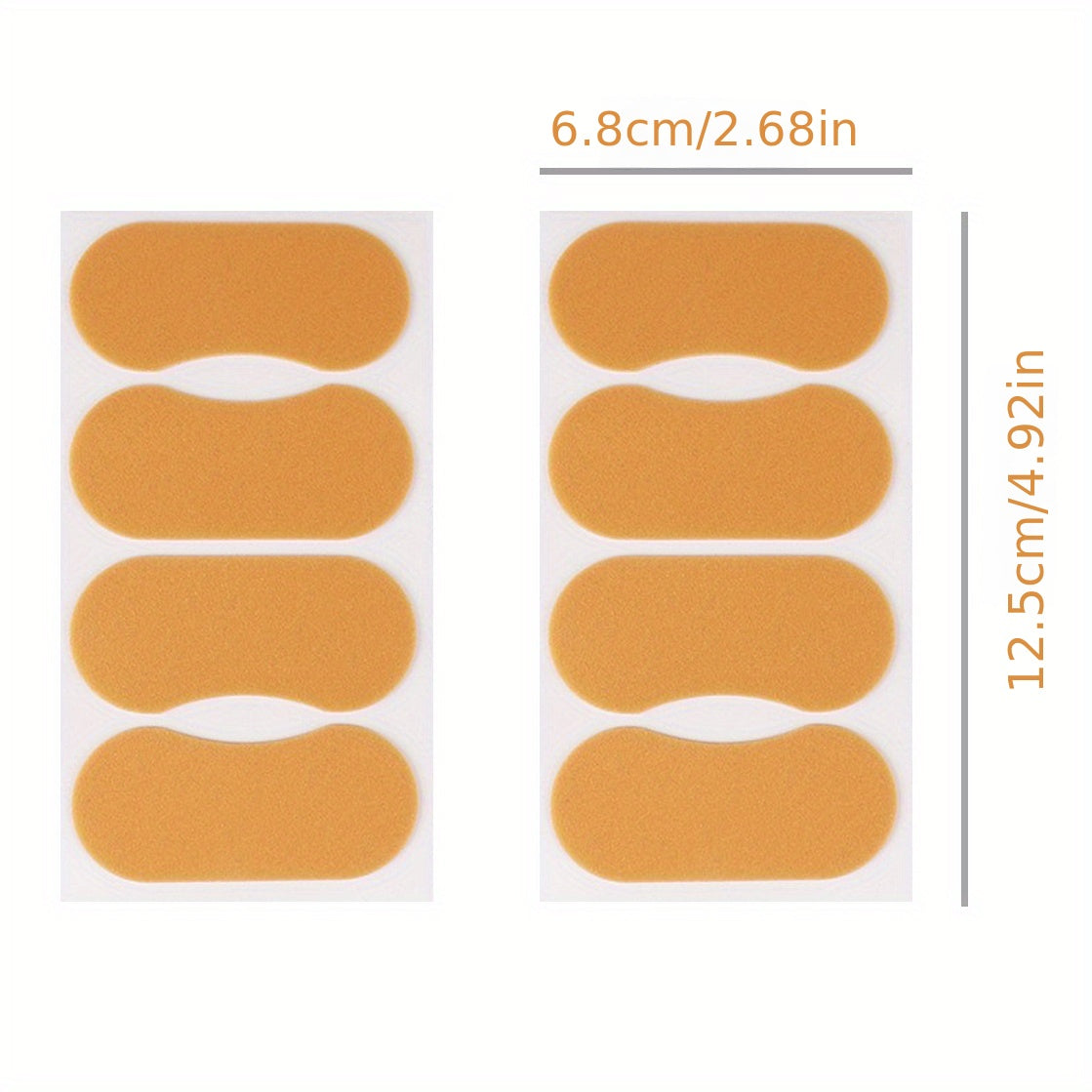 8 Pack Heel Stickers Shoes Big Stickers Self adhesive Foot Care Protector