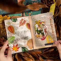 40pcs Plant Leaf Sticker Pack for Scrapbook Waterproof