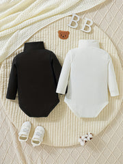 Unisex Turtleneck Long Sleeve Romper
