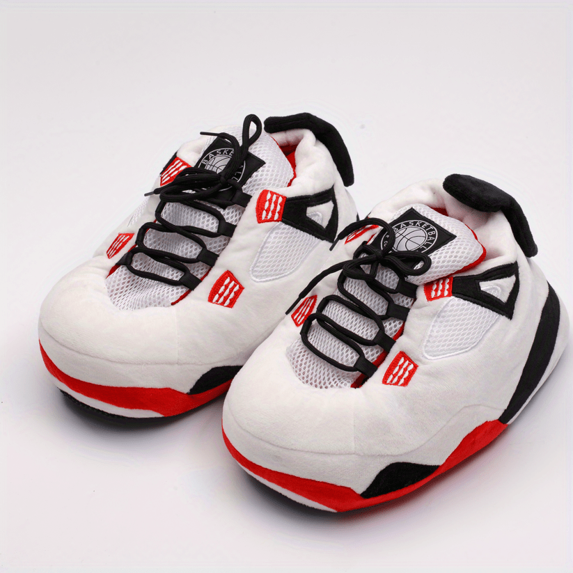 Men's Block Warm Comfy Non-slip Home Shoes Winter