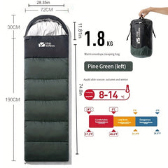 Portable Adult Camping Sleeping Bag Warm Cozy Single Bag Indoor Outdoor Use