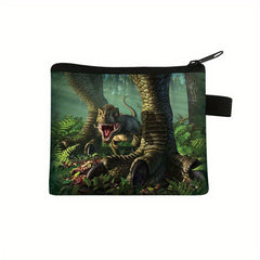 Dino Coin Purse Animal Zipper Storage Bag Kids Gift